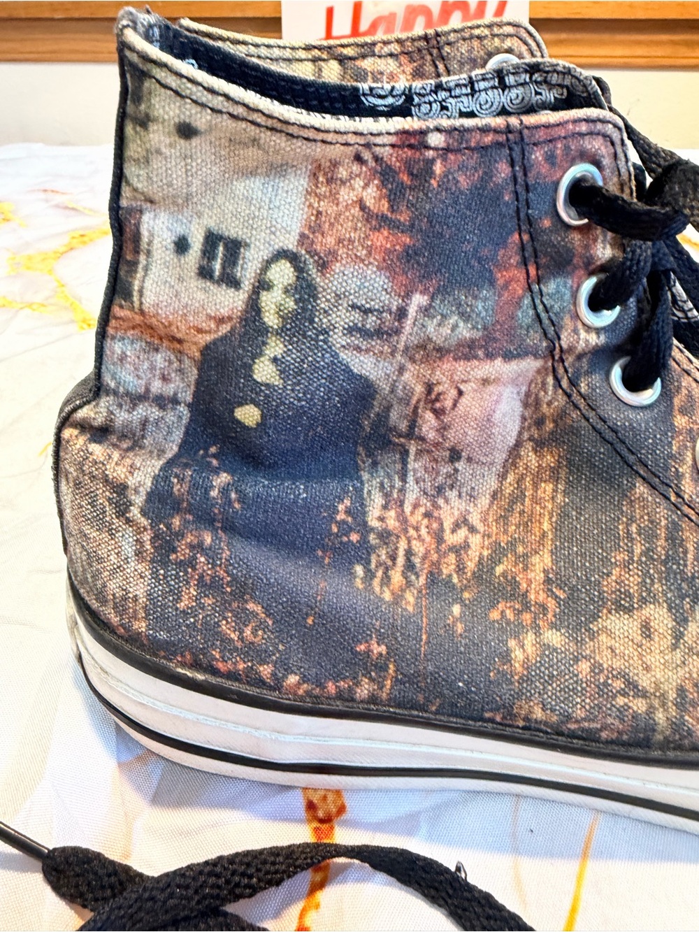 2014 Black Sabbath Converse all Stars size 9 1/2
